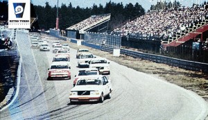 Anderstorp Sweden 1985, start of the Group A race,  winners: Thomas Lindström and Gianfranco Brancatelli in a Eggenberger Volvo 2