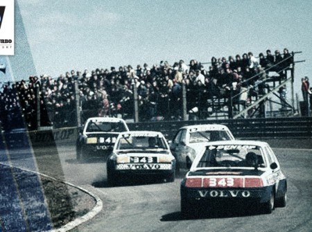 The Volvo R-Team in the Swedish Championship at Kinnekulle 1980.