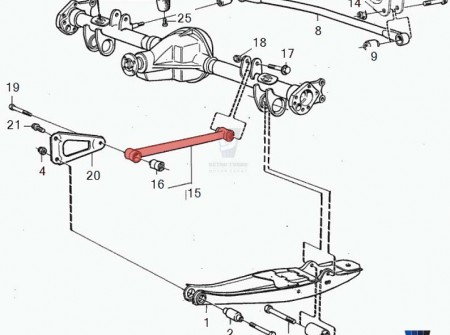 VOLVO 240 140 242 REAR AXLE SUPPORT BAR BILLET OE 1273621