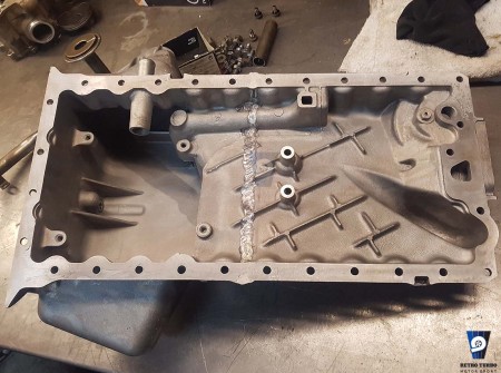 Shortened B6304 oil sump to fit T5 B5234t Volvo engine
