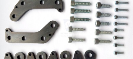 Volvo 240 to S60R Brake Caliper Adapters Rear Axle 30645223, 51435223