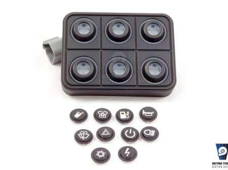 EcuMaster 6 key keyboard BLACK PMU CLASSIC