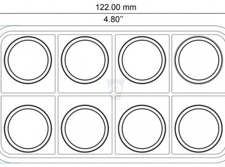 EcuMaster 8 key CANbus switch panel