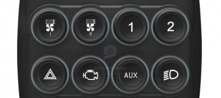 EcuMaster 8 key keyboard CANbus switch panel