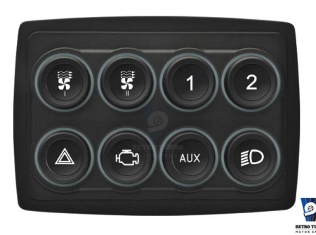 EcuMaster 8 key keyboard CANbus switch panel