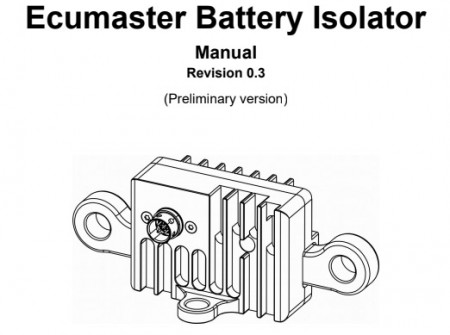 ecumaster battery isolator