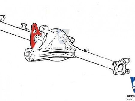 Volvo 940 740 1030 1031 rear axle subframe brackets diagram