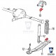 Volvo 940 740 rear axle delrin bush Volvo OE 1272399