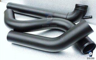 Volvo 740 940 T5 RWD whiteblock inlet piping SWAP KIT1 Volvo 740 940 T5 RWD whiteblock SWAP inlet piping KIT1 engine bay Tryckrörskit T5 Pulverlackerat