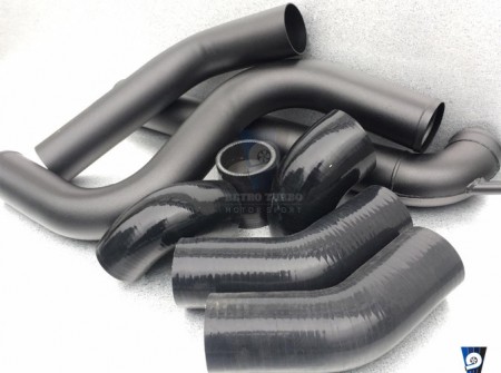 Volvo 740 940 T5 RWD whiteblock SWAP custom inlet piping KIT2 with silicon hoses