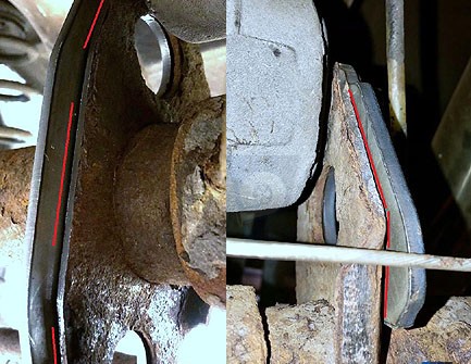 Bakaxelförstärkning Volvo 940 740 rear axle rainforcing bracket for torque rods instalation instructions