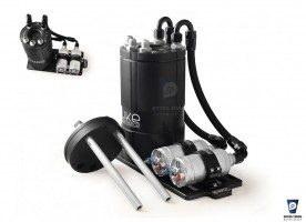 NUKE FUEL SURGE TANK KIT DUAL FUEL SURGE TANK KIT FOR DUAL EXTERNAL BOSCH 044 NK150-01-300 retroturbo motorsport