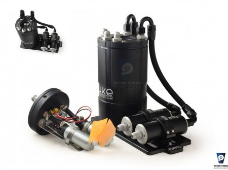 NUKE FUEL SURGE TANK KIT DUAL  FUEL SURGE TANK KIT FOR DUAL INTERNAL BOSCH 040 NK150-01-302 retroturbo motorsport